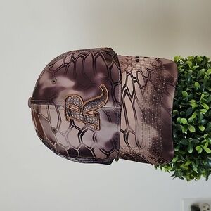 Remington Baseball Hat snapback, half netted, Camo Reptile printed, neutral